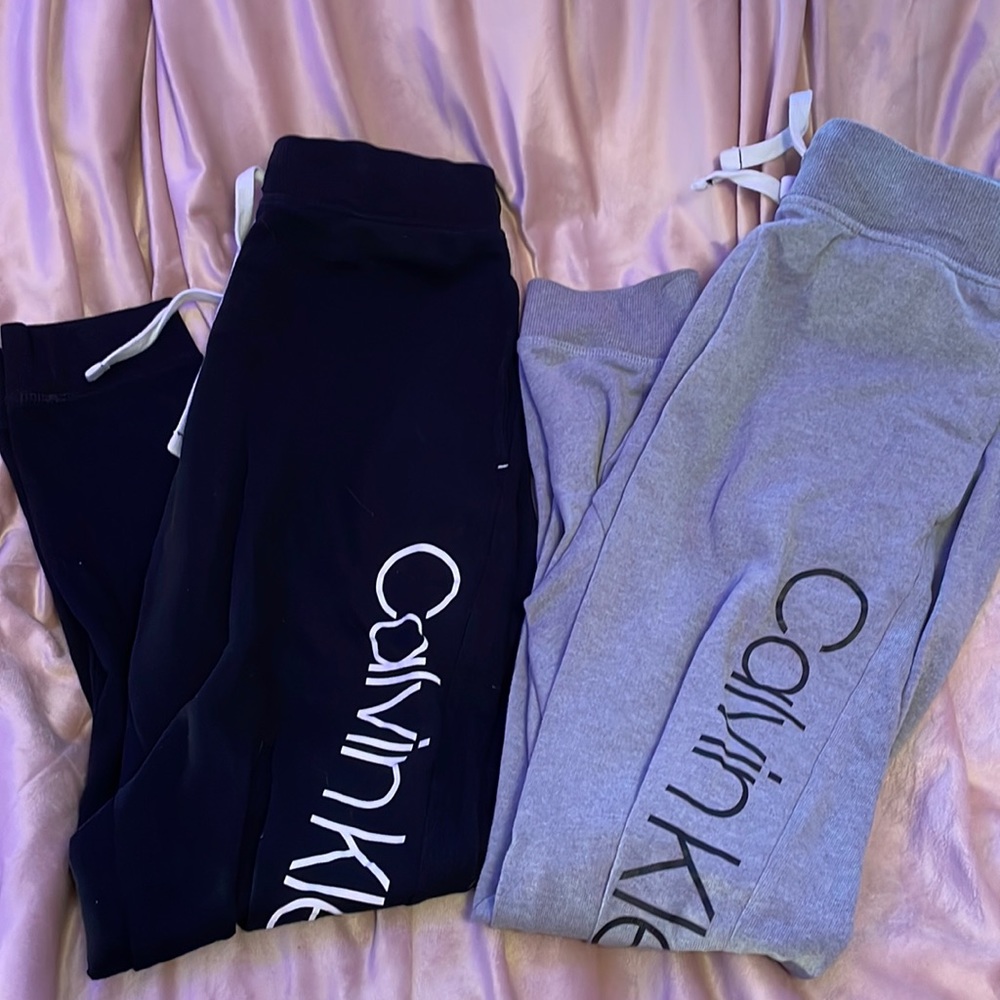 Two pairs of Calvin Klein joggers